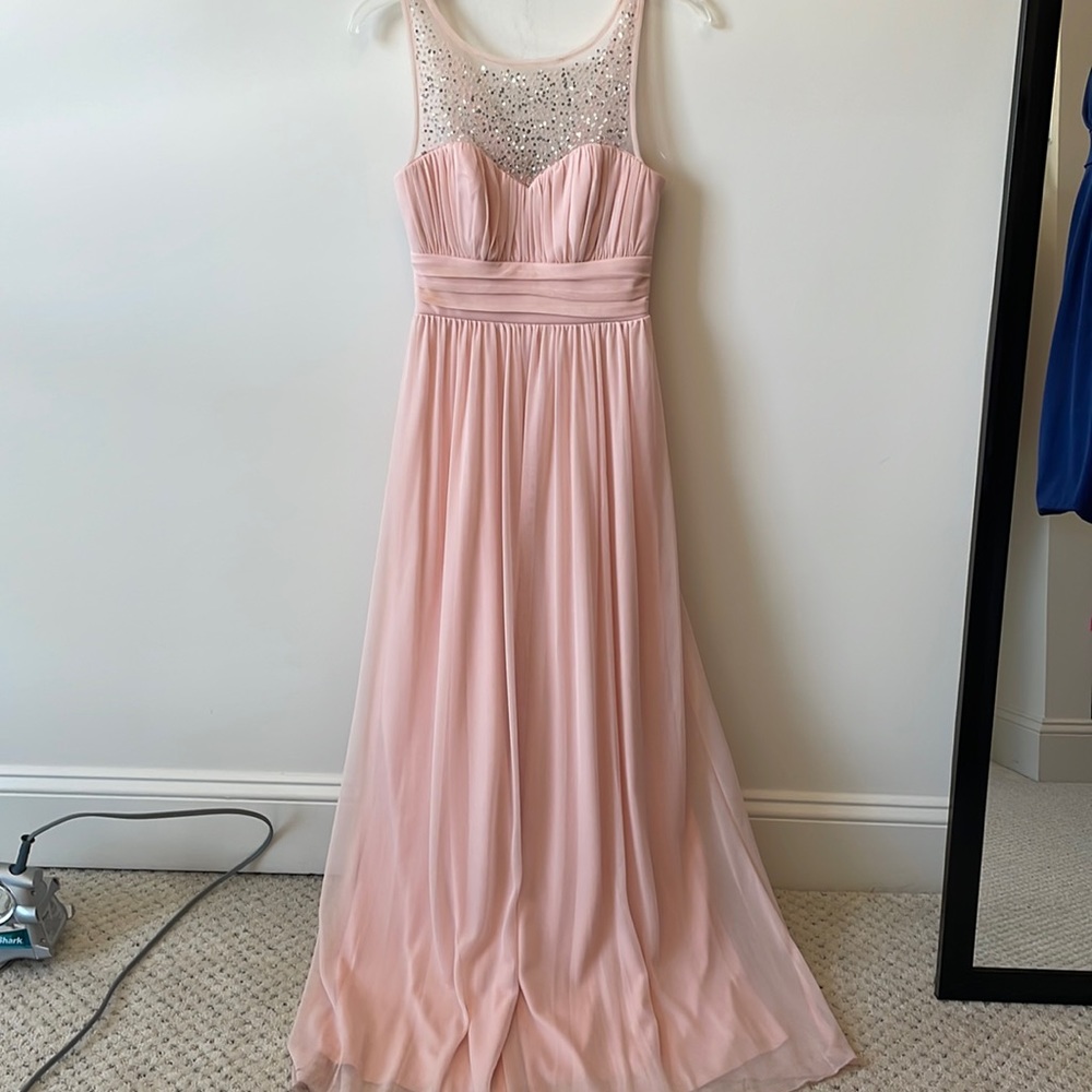 Light Pink Mesh Sparkle Dress Size S